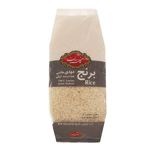 برنج دودی هاشمی گلستان وزن 1 کیلوگرم