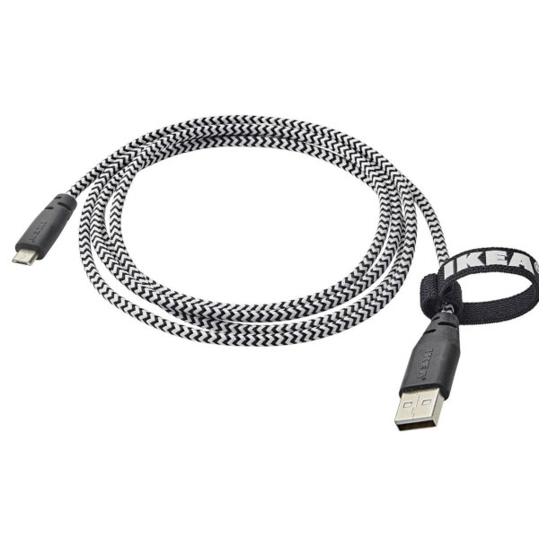 کابل تبدیل USB به microUSB ایکیا مدل 23188 به طول 1.5 متر