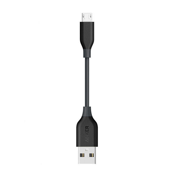 کابل تبدیل USB به microUSB انکر مدل PowerLine A8135011 طول 0.11 متر