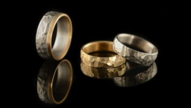 خرید انگشتر طلا زنانه سفید و طلایی خرید انگشتر طلا زنانه نگین دار و بدون نگین