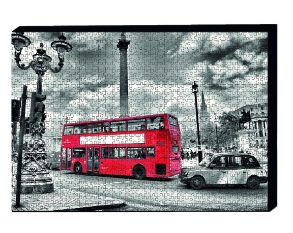تابلو پازل 1000 تکه مدل اتوبوس لندن