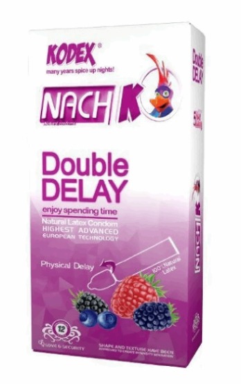 کاندوم تاخیری دوبل ناچ مدل Double Delay بسته 12 عددی