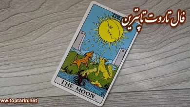معنی کارت تاروت The Moon عمودی و تفسیر کارت ماه معنی کارت تاروت The Moon عمودی و تفسیر کارت ماه