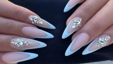 مدل دیزاین ناخن با نگین و جواهرات؛ مدل هایی بسیار خاص برای خانم های علاقمند به مد
