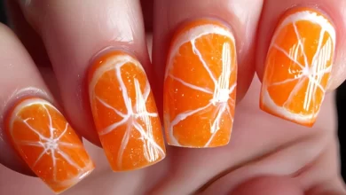مدل دیزاین ناخن نارنجی؛ مخصوص خانمهای خاص پسند مدل دیزاین ناخن نارنجی؛ مخصوص خانمهای خاص پسند